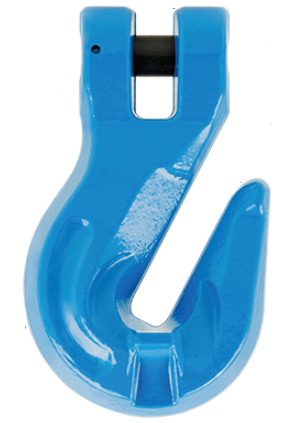 Grab Hook With Clevis Blue Painted Alloy Steel 9/32 Grade 100