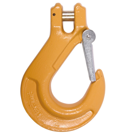 Clevis Hook jaune Painted Alloy Steel Zinc 3/4 Grade 80