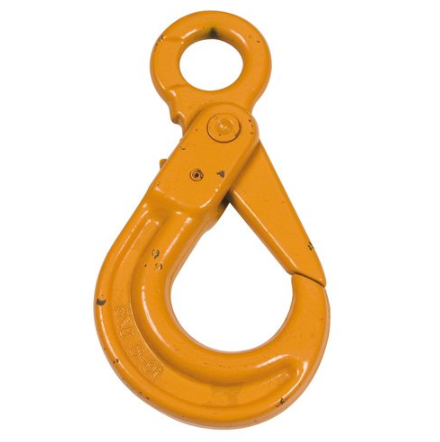 Wide Mount Hook With Eye jaune Painted Alloy Steel 3/8 Grade 80