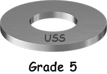 Flat Washer USS Zinc 7/16 * 1-1/4 OD Grade 5