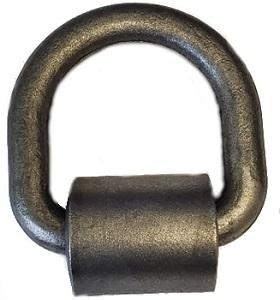 Weld-On Tie Down Ring Black Steel 5/8