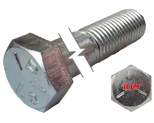 Boulon Hexagonal Impérial Filetage Partiel Plaqué Zinc 5/16-18 * 5-1/4" Hex Externe Grade 5