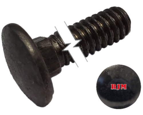 Imperial Carriage Bolt Dome Head Full Thread Plain Alloy Steel 1/4-20 * 3/4" Grade 2