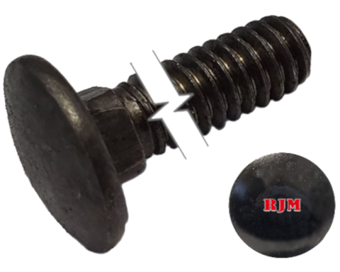 Imperial Carriage Bolt Dome Head Full Thread Plain Alloy Steel 7/16-14 * 1-1/4" Grade 2 data-zoom=