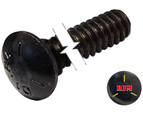 Imperial Carriage Bolt Dome Head Full Thread Plain Alloy Steel 1/4-20 * 3/4" Grade 5