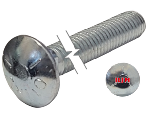 Imperial Carriage Bolt Dome Head Full Thread Zinc Plated 7/16-14 * 1-3/4" Grade 5