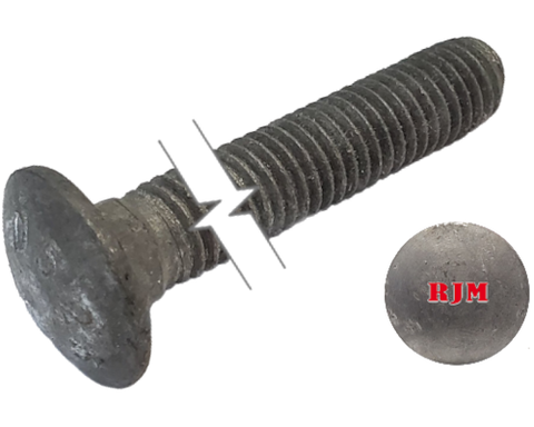 Imperial Carriage Bolt Dome Head Full Thread Galvanized 3/4-10 * 5-1/2" Grade 2 data-zoom=