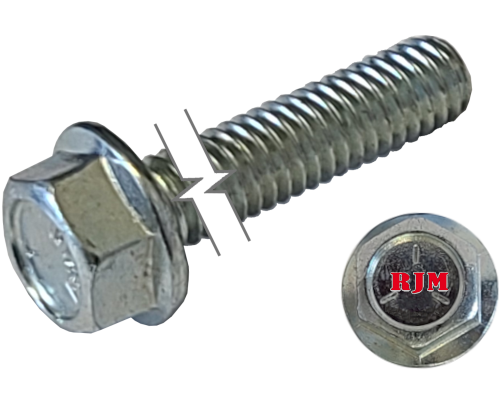 Imperial Flanged Hexagonal Bolt Full Thread 3/8-16 * 1" Grade 5