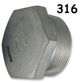 Low Pressure Hexagonal Head Plug Pipe Thread Steel 2-1/2-11-1/2 * 1-9/16" [NPT]