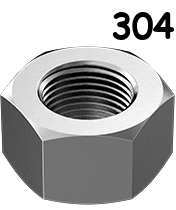 Imperial Hexagonal Nut 304 Stainless Steel 6-32 External Hex