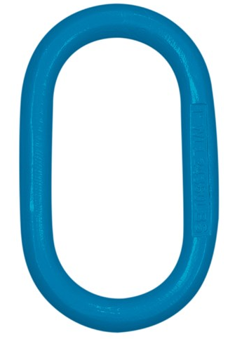 Oblong Link Blue Painted Alloy Steel 1-1/4 * 8-3/4" Grade 100