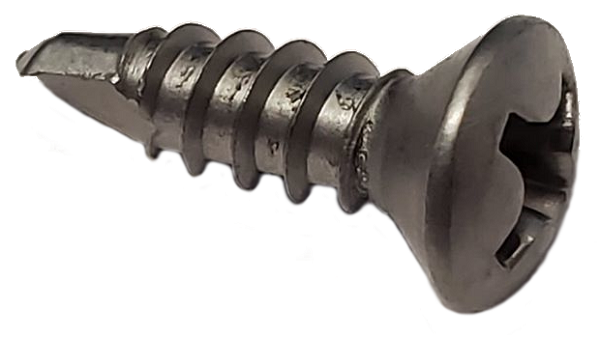 Oval Head Drilling Screw Zinc #6 * 1-1/4" [Philips Drive]