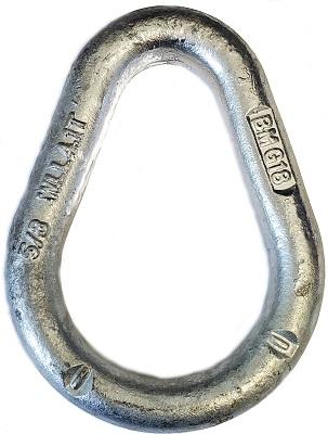 Pear Shaped Link Hot Dip Galvanized 1/2-13 * 3 [WLL : 7000 LBS] data-zoom=