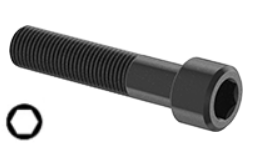 Socket Head Cap Screw Fine Thread Black Steel 3/4-16 * 6" Grade 8 [Cup Point] [Allen Drive] data-zoom=