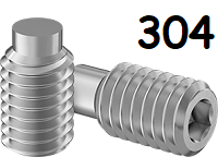 Set Screw Full Thread 304 Stainless Steel 8-32 * 3/16" [Dog Point] [Allen Drive] data-zoom=