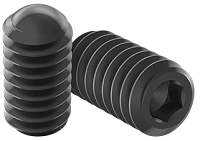 Set screw Full Thread Black Oxyde Alloy Steel 4-40 * 1/4" Grade 8 [Oval Point] [Allen Drive]