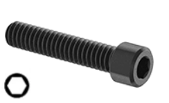 Metric Socket Head Cap Screw Black-Oxide Alloy Steel Full Thread M4 * 0.7 * 16mm Grade 12.9 [Allen Key] data-zoom=