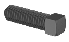 Square Head Screw Full Thread Black-Oxide Alloy Steel 5/8-11 * 3" Grade 8 [External Square Drive]