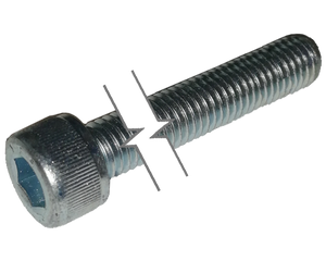 Metric Socket Head Cap Screw Zinc Plated Full Thread M6 * 1 * 25mm Grade 8.8 [Allen Key]