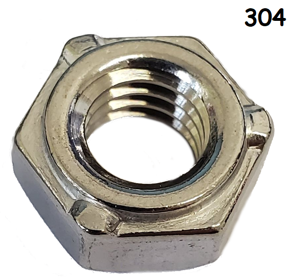 Welding Nut 304 Stainless Steel 3/8-16